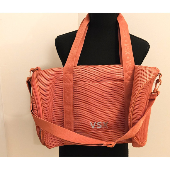 VSX Mesh Duffle Bag | Victoria's Secret Limited Edition Orange One Size NWT - Picture 1 of 8